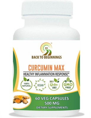 back to beginnings Curcumin Max Standardized Extracts 500 mg – 60 Veg Capsules(60 No)