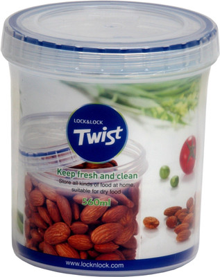 10% OFF on LOCK & LOCK Twist - 560 ml Plastic Grocery Container(Clear) 10% OFF on LOCK & LOCK Twist - 560 ml Plastic Grocery Container(Clear)