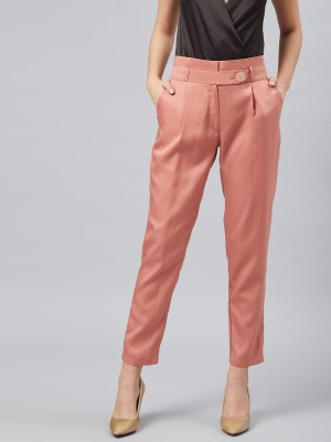 Marie Claire Regular Fit Women Pink Trousers