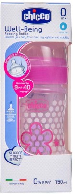 Chicco WELL BEING FEEDING BOTTLE REGULAR - 150 ml(Pink)