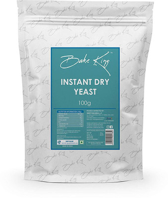 Bake King Instant Dry Yeast 100g | Grade A Quality | for Baking, Pizza, Cake, Bread, Wine Making, Dosa Yeast Powder(100 g)