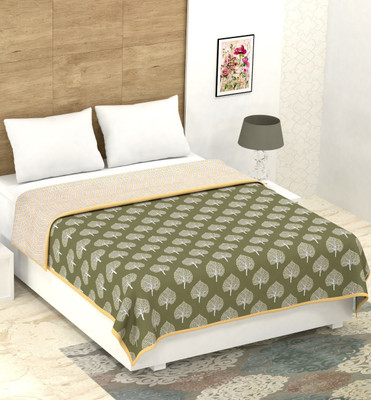 Jinaya's Printed Single Dohar for  AC Room(Cotton, Multicolor)