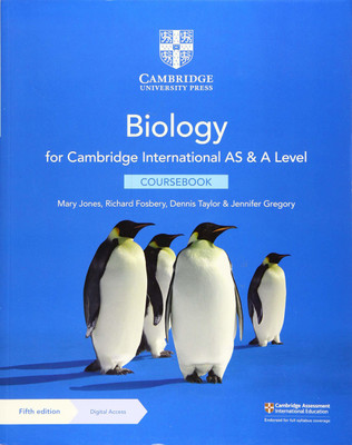 Cambridge International AS & A Level Biology Coursebook with Digital Access (2 Years) 5ed(English, Mixed media product, Jones Mary)