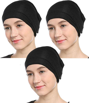 MONATI Solid Beanie Cap(Pack of 3)