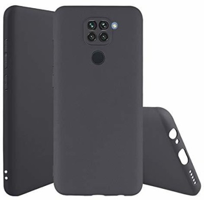 Amzio Back Cover for Mi Redmi Note 9(Black, Shock Proof, Silicon, Pack of: 1)