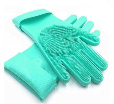 KBMART silicon gloves Wet and Dry Glove Set(Large Pack of 2)
