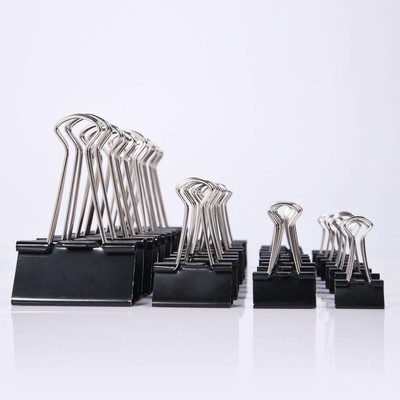 Rudra Nirmal013 51MM Iron Paper Clip(Set of 12, Black)