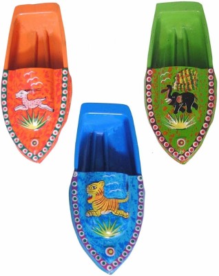 BG Bazzar 3 pcs. Hand Painted Animal Designs Pop Pop Putt Putt Steam Boat Toy( Animal Design)(Multicolor)