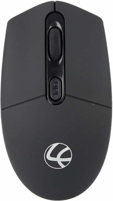 LAPCARE Jolly LMW-111 / 4 Buttons, Adj. DPI, Rechargeable Wireless Ambidextrous Optical Mouse  with Bluetooth(USB 3.0, Black)