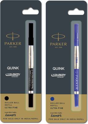 PARKER Ultra Fine Navigator Roller Pen Black 1 Blue 1 Refills Ball Pen Refill