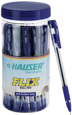 HAUSER Flix Jar of Ball Pen(Pack of 25, Ink Color - Blue)