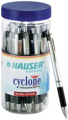 HAUSER Cyclone Jar of Ball Pen(Pack of 25, Ink Color - Blue)