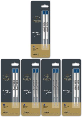 PARKER Flow Combo 10 Refills Blue Ball Pen Refill(Pack of 5, Blue)