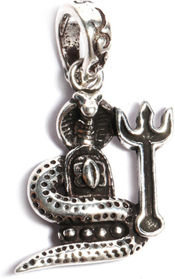 jsaj 925 Sterling Silver GOD PENDENT LOCKET LORD SHIVJI SHIV LING WITH NAAG OR TRISHUL IN SMALL SIZE Sterling Silver Silver Pendant