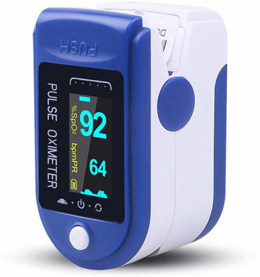 Oriley OXMTR01 Fingertip Pulse Oximeter with OLED Display Blood Oxygen SpO2 Saturation Level, Heart Rate Monitor & Waveform Sensor for Home & Sports Pulse Oximeter(Blue)