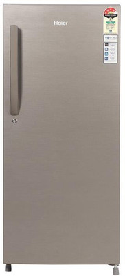 Haier 195 L Direct Cool Single Door 4 Star Refrigerator(DAZZLE STEEL, HED-20CFDS)