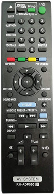 LipiWorld RM-ADP090 Blu-Ray Home Cinema (HBD-E2100 DBD-E3100 BDV-E4100 BVD-E6100) AV System Remote Control Compatible for  Sony Remote Controller(Black)