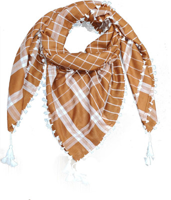 Javinishka Checkered Polyester Men & Women Scarf
