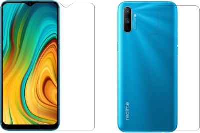 FashionCraft Front and Back Tempered Glass for Realme C3(Pack of 2)