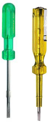 Paradise Tools India 2 in 1 Screwdriver with Line Tester Combo Pack Standard Screwdriver Set(Pack of 2)