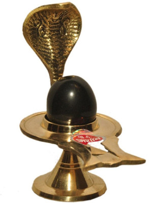 VALUE CRAFTS Vastu Art Vastu / Fang Shui Shivling Decorative Showpiece - 5 cm Decorative Showpiece  -  5 cm(Brass, Gold)