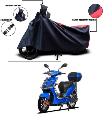 SEBONGO Two Wheeler Cover for Avon(Red, Black)