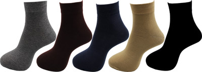 RC. ROYAL CLASS Men Solid Ankle Length(Pack of 10)