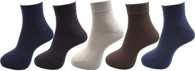 RC. ROYAL CLASS Men Solid Ankle Length(Pack of 5)