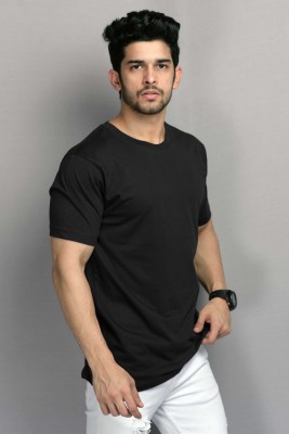 Subzero Fashion Solid Men Round Neck Black T-Shirt