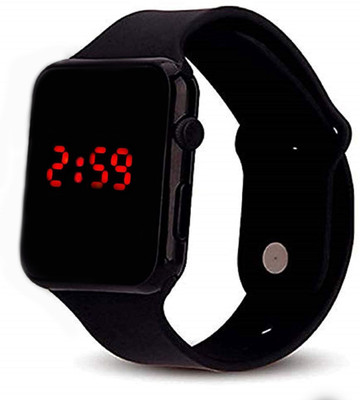 MishEnterprise W-349 W-349 Black LED Rubber & Sillicon Strap Digital Watch For Boys & Girls Digital Watch  - For Couple
