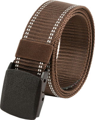 Kastner Men Formal Brown Canvas Belt