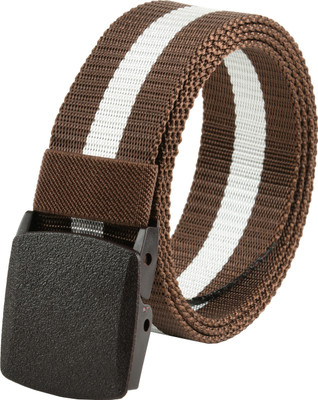 Kastner Men Formal Brown Canvas Belt