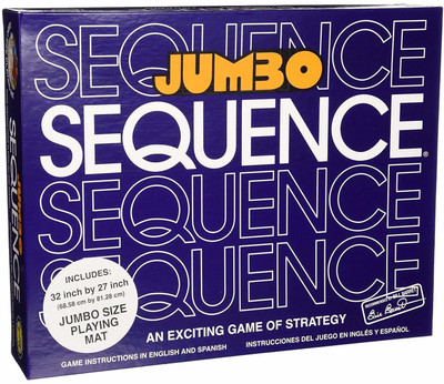 YIQELU Latest Jumbo Sequence Box Edition Board Game Family Indoor Games () Party & Fun Board Game