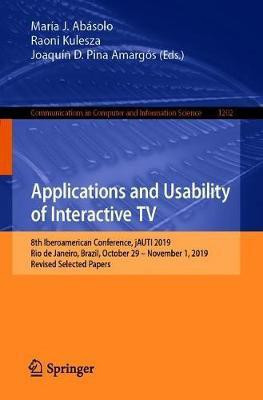 Applications and Usability of Interactive TV(English, Paperback, unknown)