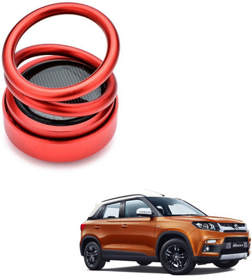 Auto Smart Look ASL2469 Car Solar Ring Air Freshener Double Loop Rotary Air Conditioner Dashboard Air Freshener Perfume Red For Maruti Brezza Air Purifier(Pack of 1)