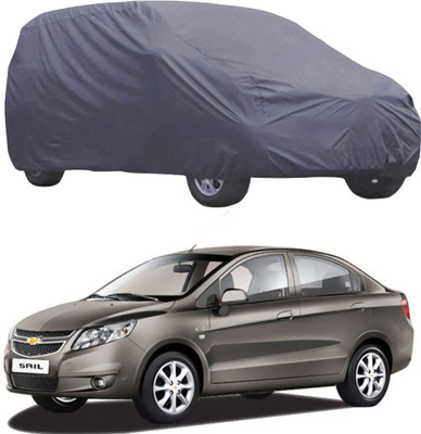 ABS AUTO TREND Car Cover For Chevrolet Sail (Without Mirror Pockets)(Grey)