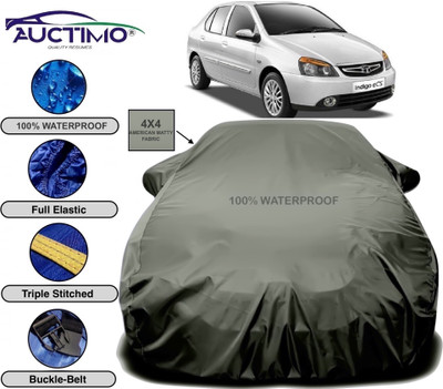 AUCTIMO Car Cover For Tata Indigo eCS (With Mirror Pockets)(Green)