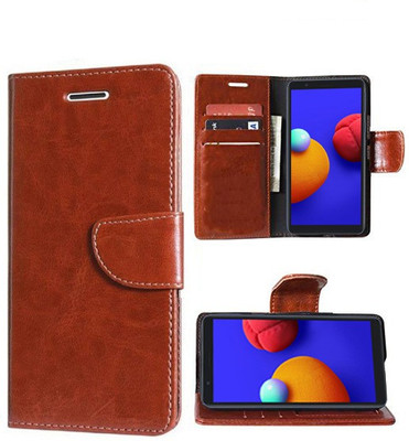 Carnage Flip Cover for Samsung Galaxy M01 Core(Brown, Cases with Holder, Pack of: 1)