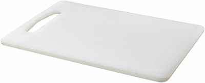 HOPE QUAY Vegetable and Fruits Plastic Chopping/Cutting Board (White, 9 X 13 Inches) Plastic Cutting Board(White Pack of 1 Dishwasher Safe)