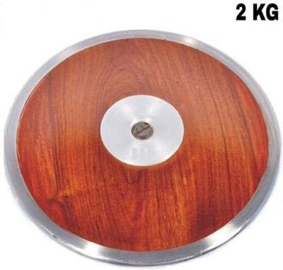 Ankaro Wooden discus throw 2kg Plastic Discus Throw Disc(2 kg)
