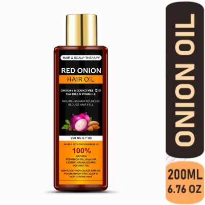 Manarya Sun's Heart Hair & Scalp Therapy Coenzymes Q10 & Omega 3 Riched Red Onion  Hair Oil(200 ml)