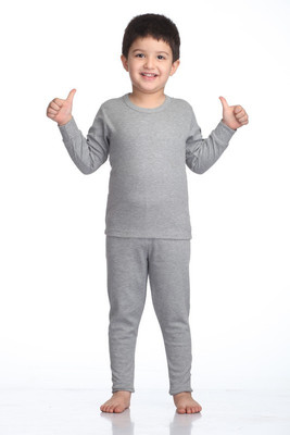 Splash Top - Pyjama Set For Baby Boys & Baby Girls(Grey, Pack of 1)