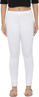 NITEIN Churidar  Ethnic Wear Legging(White, Solid)