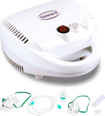 Control D PRO Nebulizer with Mouth Piece, Child and Adult Masks White Nebulizer(White)