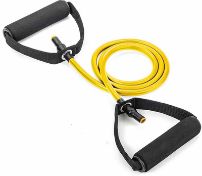 Ample Wings Single Toning Tube Resistance Band Resistance Tube(Yellow)