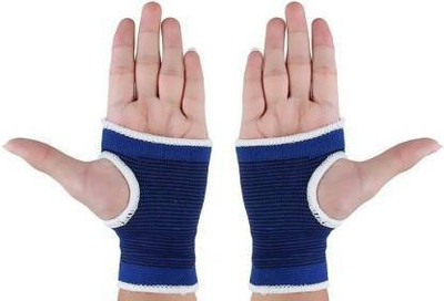 SBR Sports ''Elastic Palm Wrist Grip Support Protector Brace Sleeve Support Hand Support(Blue)