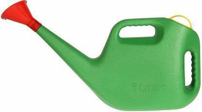Raizing Premium Quality Plastic Green Watering Can for plants, Garden, with Sprayer (5 Liters) 5 L Hand Held Sprayer (Pack of 1) Watering Wand(12 cm)