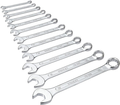 munwari Steel Combination Spanner Set with Maxi-Drive system (12-Pieces) Steel Combination Spanner Set with Maxi-Drive system (12-Pieces) Double Sided Socket Wrench(Pack of 12)