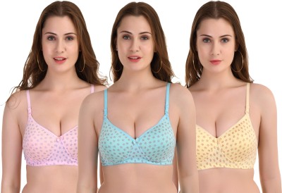 Zaambia Premium Women Push-up Heavily Padded Bra(Multicolor)