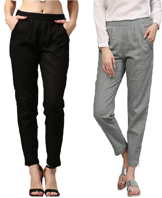 IRK Fashion Slim Fit Women Grey Trousers